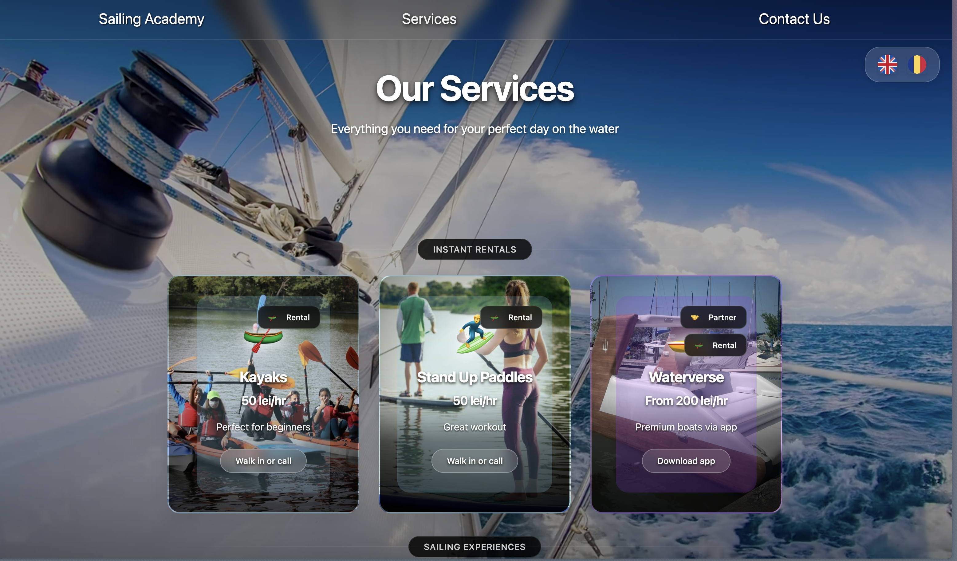 New services page